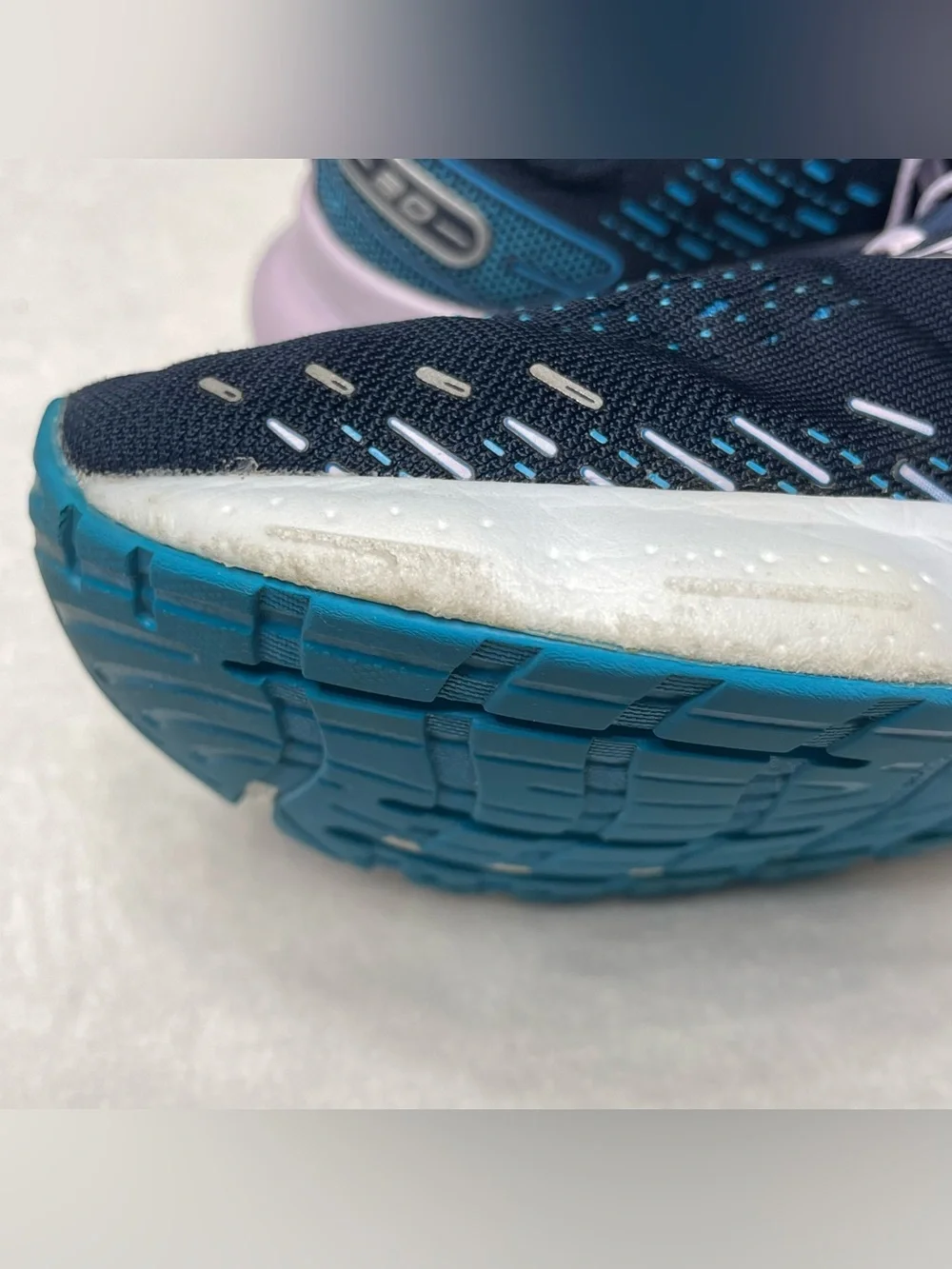 Brooks Glycerin 20 Women Size 10.5 B Navy Blue Light Purple Running Shoes